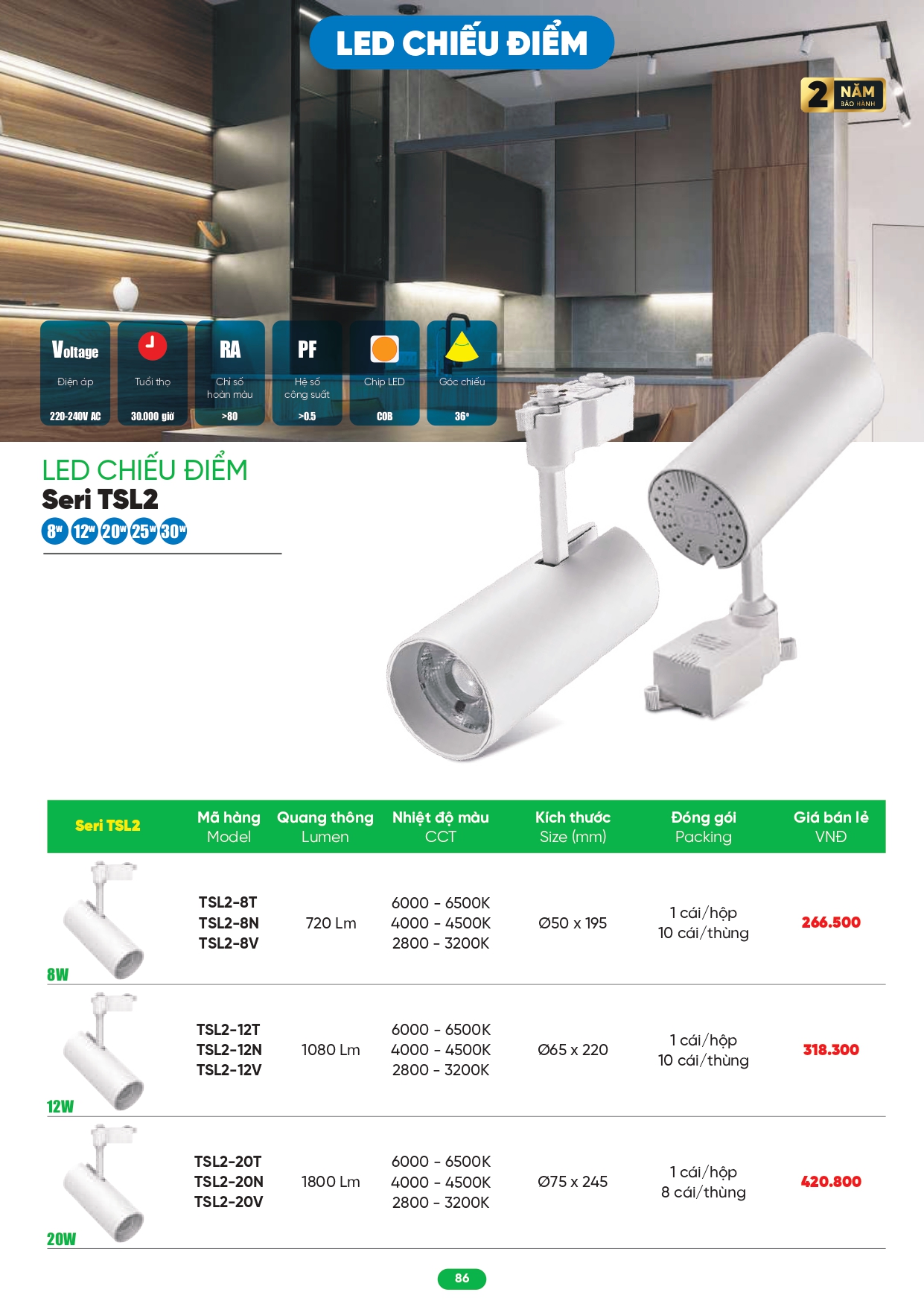 Bảng giá đèn LED MPE 2026